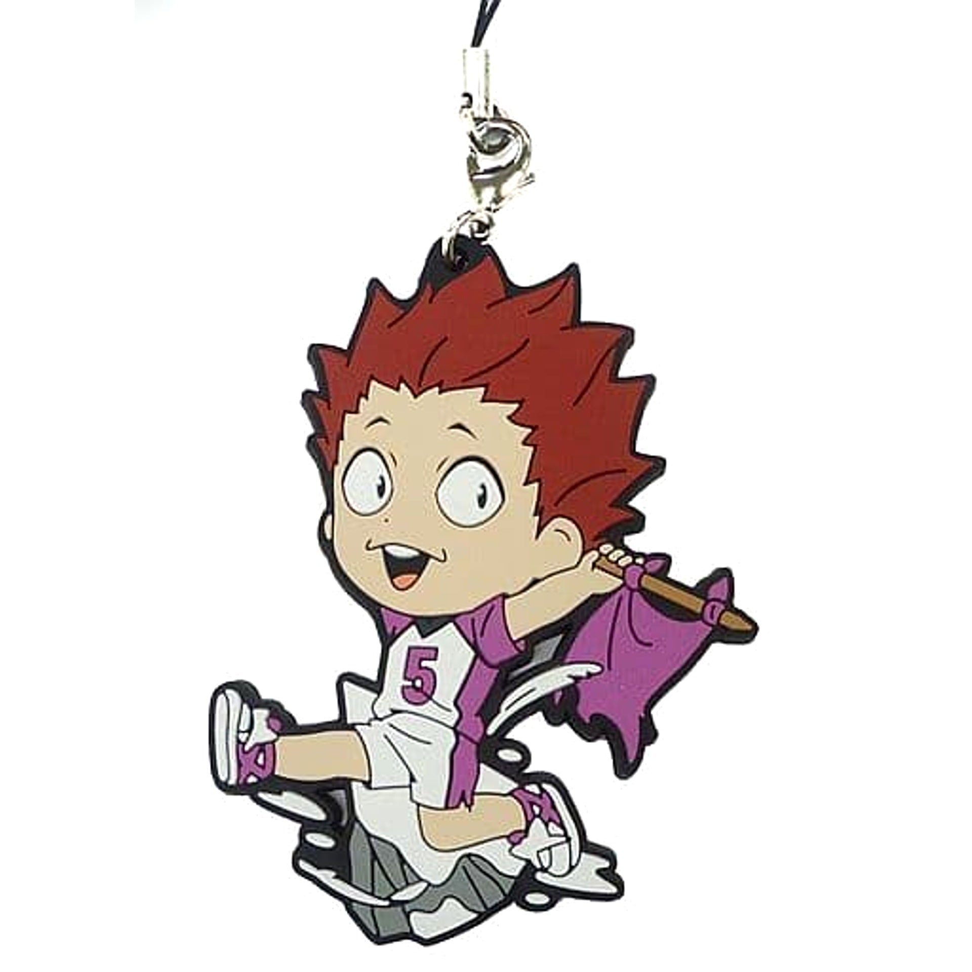 Haikyu!! Satori Tendo Ichiban Kuji Connect!! Trajectory to the Nation!! 3rd Year Rubber Strap Kyunchara Illustrations Prize S Keychains [USED]
