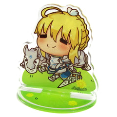 Ichiban Kuji Fate/Grand Order Lancer/Artoria Pendragon Nimoji Series Poya Acrylic Stand Prize E Acrylic Stands [USED]