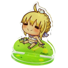 Ichiban Kuji Fate/Grand Order Archer/Artoria Pendragon Nimoji Series Poya Acrylic Stand Prize E Acrylic Stands [USED]