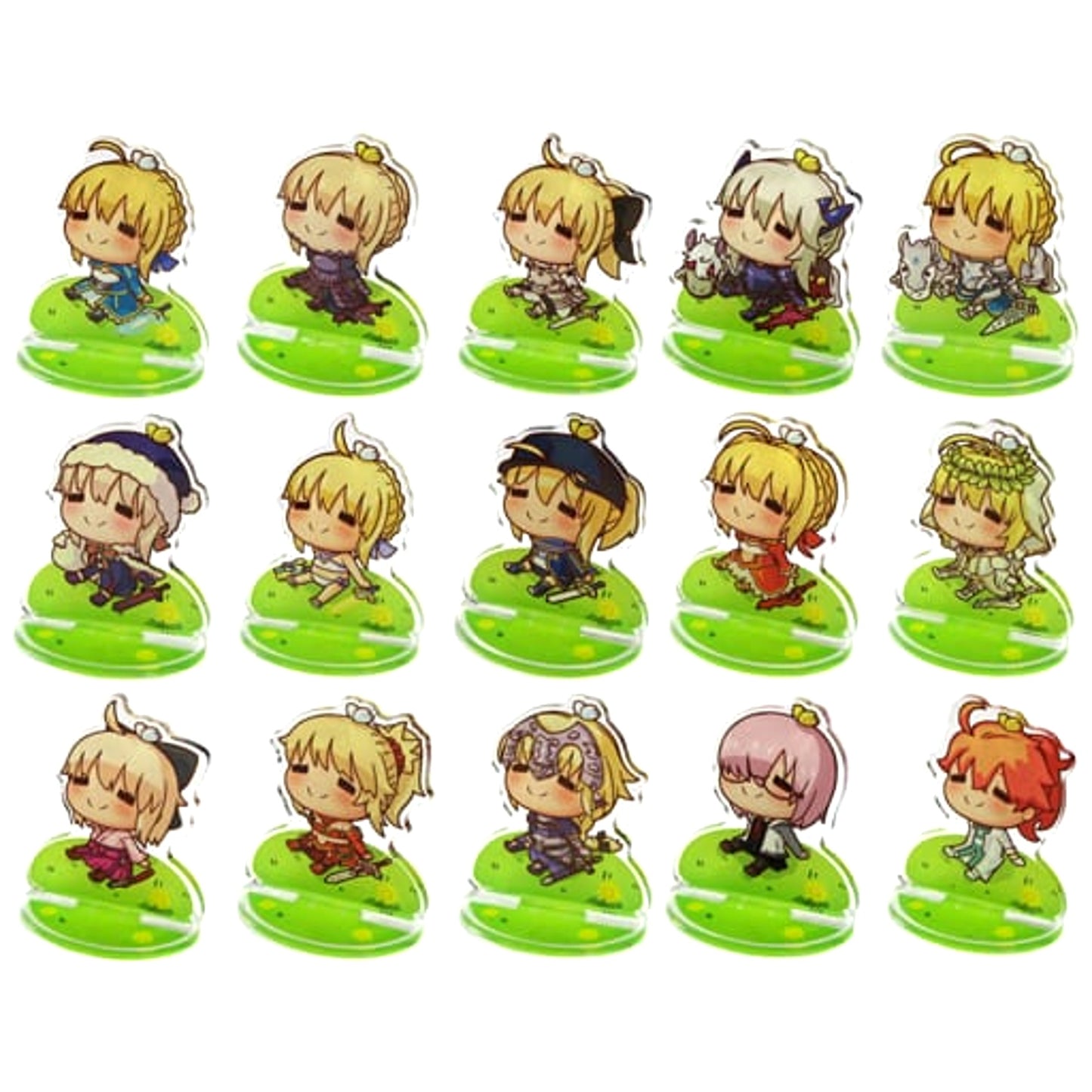 Fate/Grand Order Mash & Others All 15 Types Set Ichiban Kuji Nimoji Series Poya Acrylic Stand Prize E [USED]