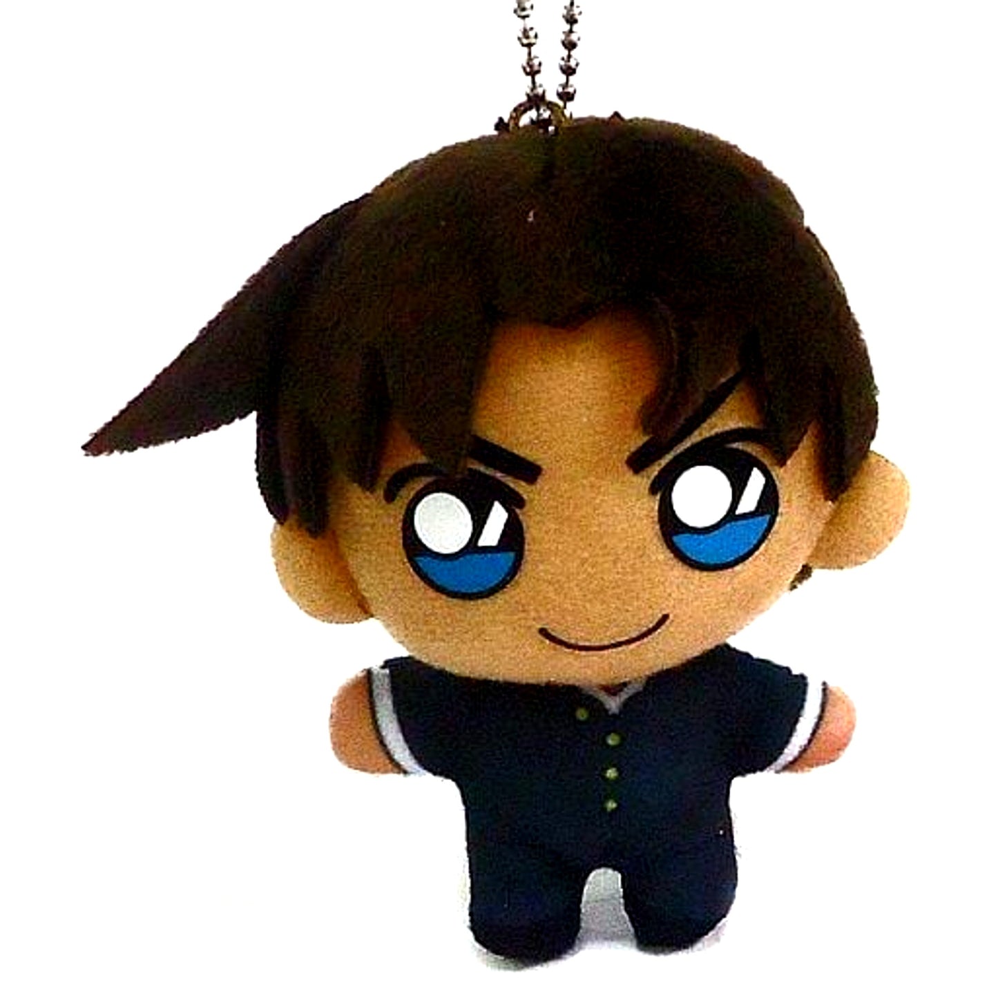 Heiji Hattori Detective Conan Keychain Mascot Shinichi & Ran & Heiji & Kazuha [USED]