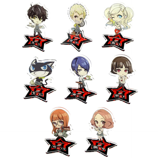 Persona 5 PRINCESS CAFE Big Acrylic Stand Set of 8 [USED]
