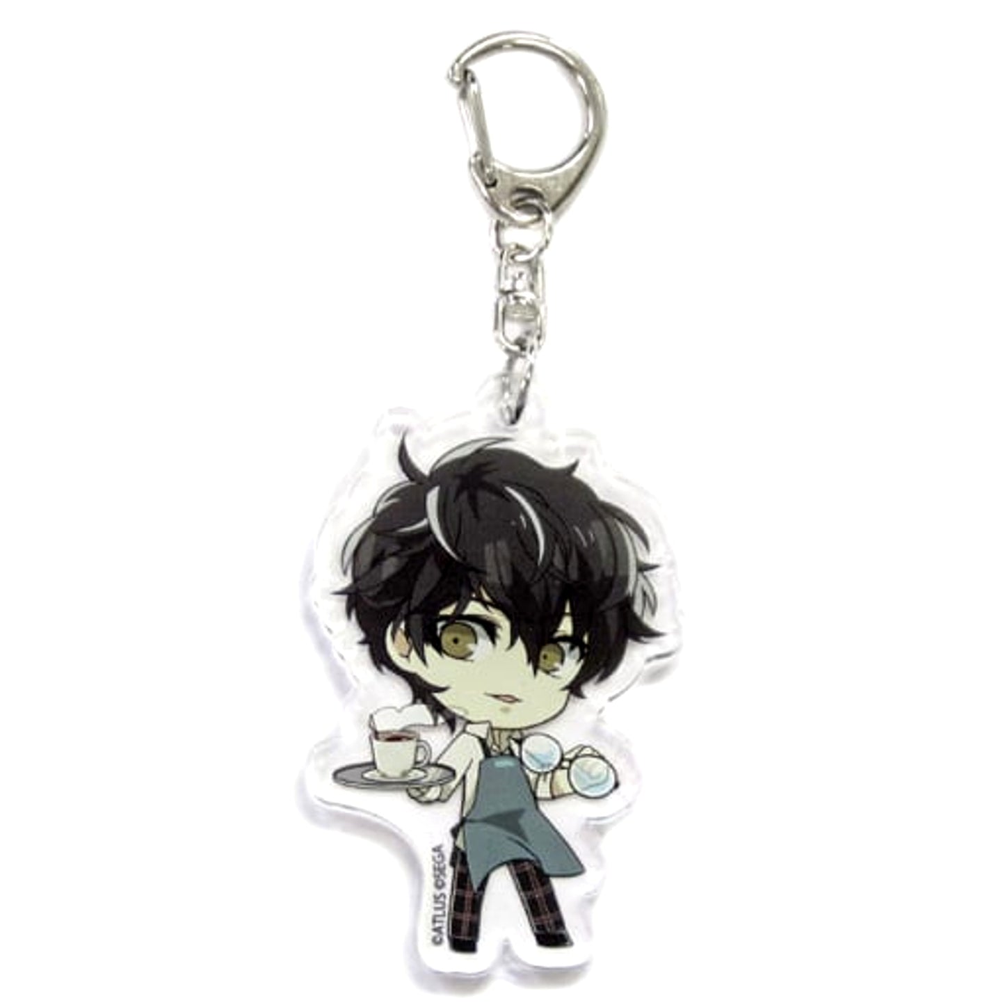 Persona 5 Protagonist Acrylic Keychain Princess Cafe Limited Keychains [USED]