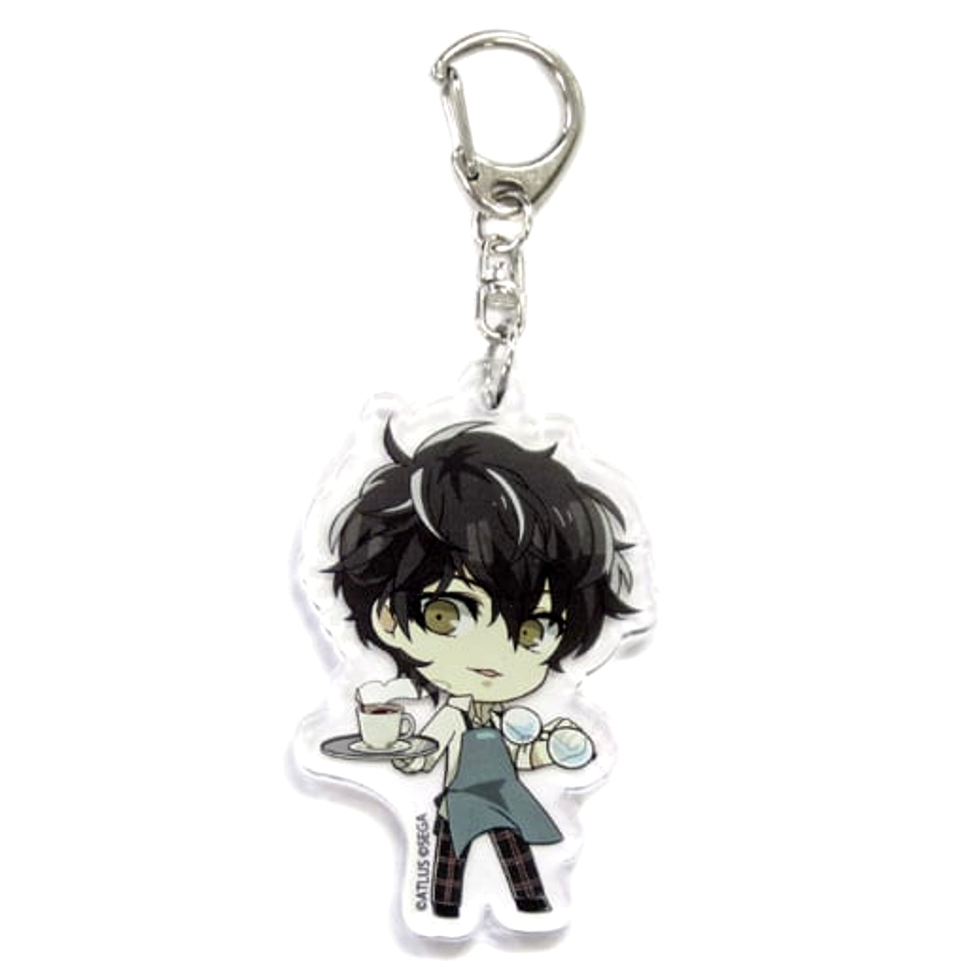 Persona 5 Protagonist Acrylic Keychain Princess Cafe Limited Keychains [USED]