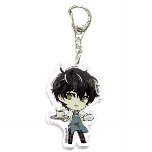 Persona 5 Protagonist Acrylic Keychain Princess Cafe Limited Keychains [USED]