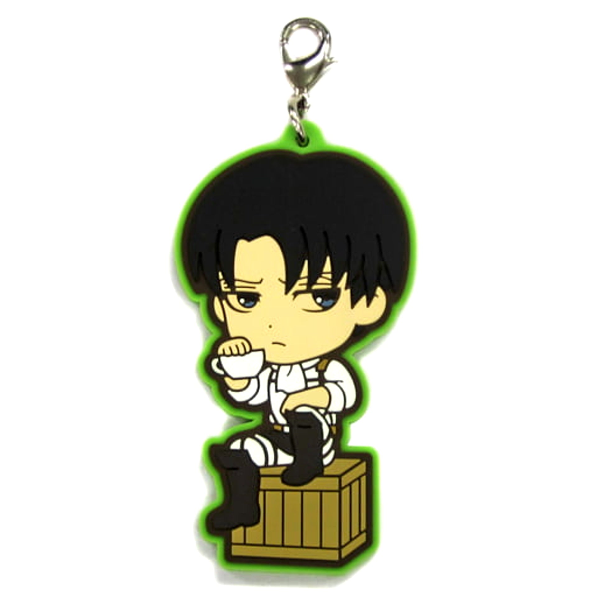 Levi Attack on Titan Ichiban Kuji Survive! The Scout Regiment Rubber Mascot Kyunchara Illustrations Prize J [USED]