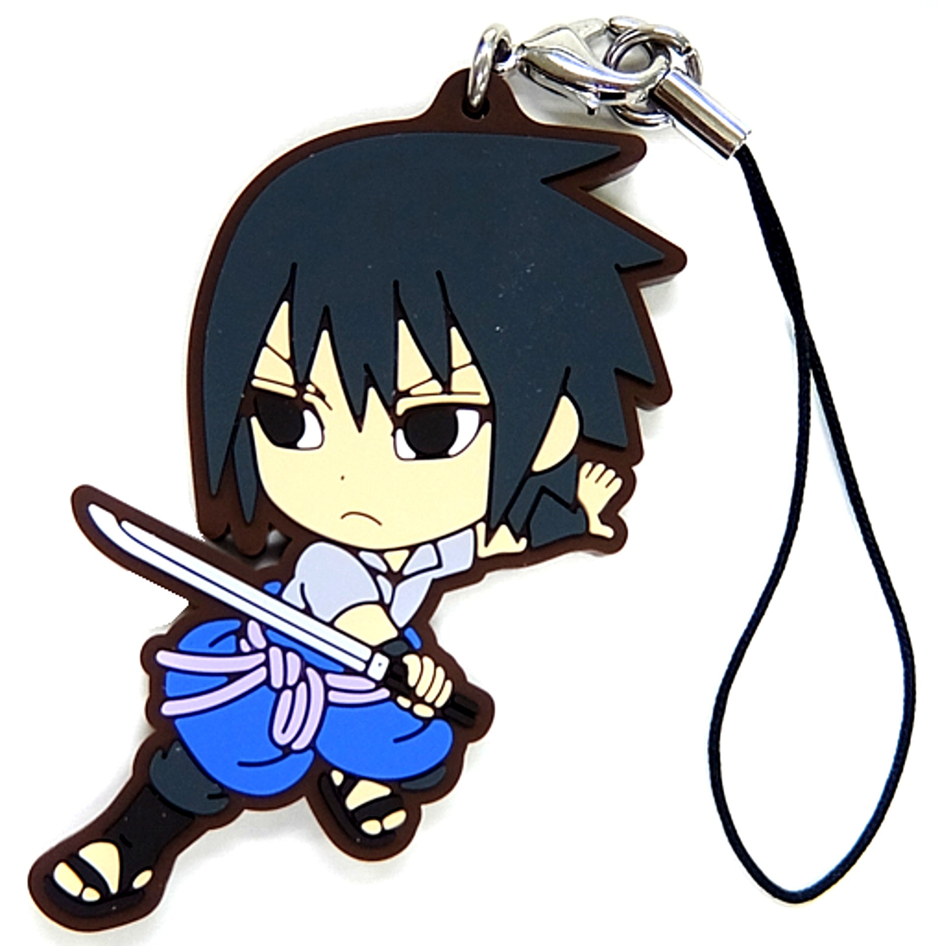 Sasuke Uchiha G Prize NARUTO Rubber Strap Kyun Chara Illustrations Ichiban Kuji BORUTO NARUTO NEXT GENERATIONS [USED]