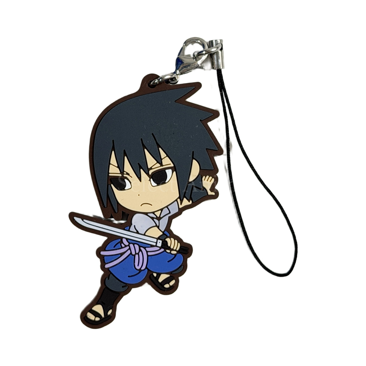 Sasuke Uchiha G Prize NARUTO Rubber Strap Kyun Chara Illustrations Ichiban Kuji BORUTO NARUTO NEXT GENERATIONS [USED]