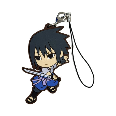 Sasuke Uchiha G Prize NARUTO Rubber Strap Kyun Chara Illustrations Ichiban Kuji BORUTO NARUTO NEXT GENERATIONS [USED], photo 1