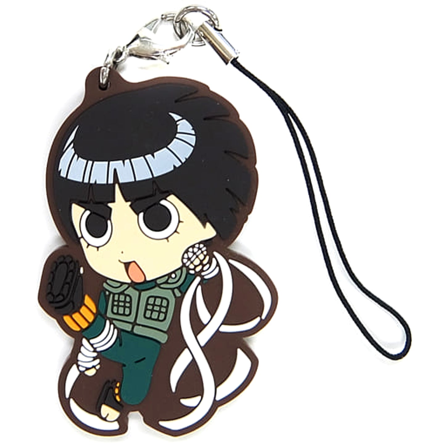 Boruto: Naruto Next Generations Rock Lee Ichiban Kuji NARUTO Rubber Strap Kyunchara Illustrations Prize G [USED]