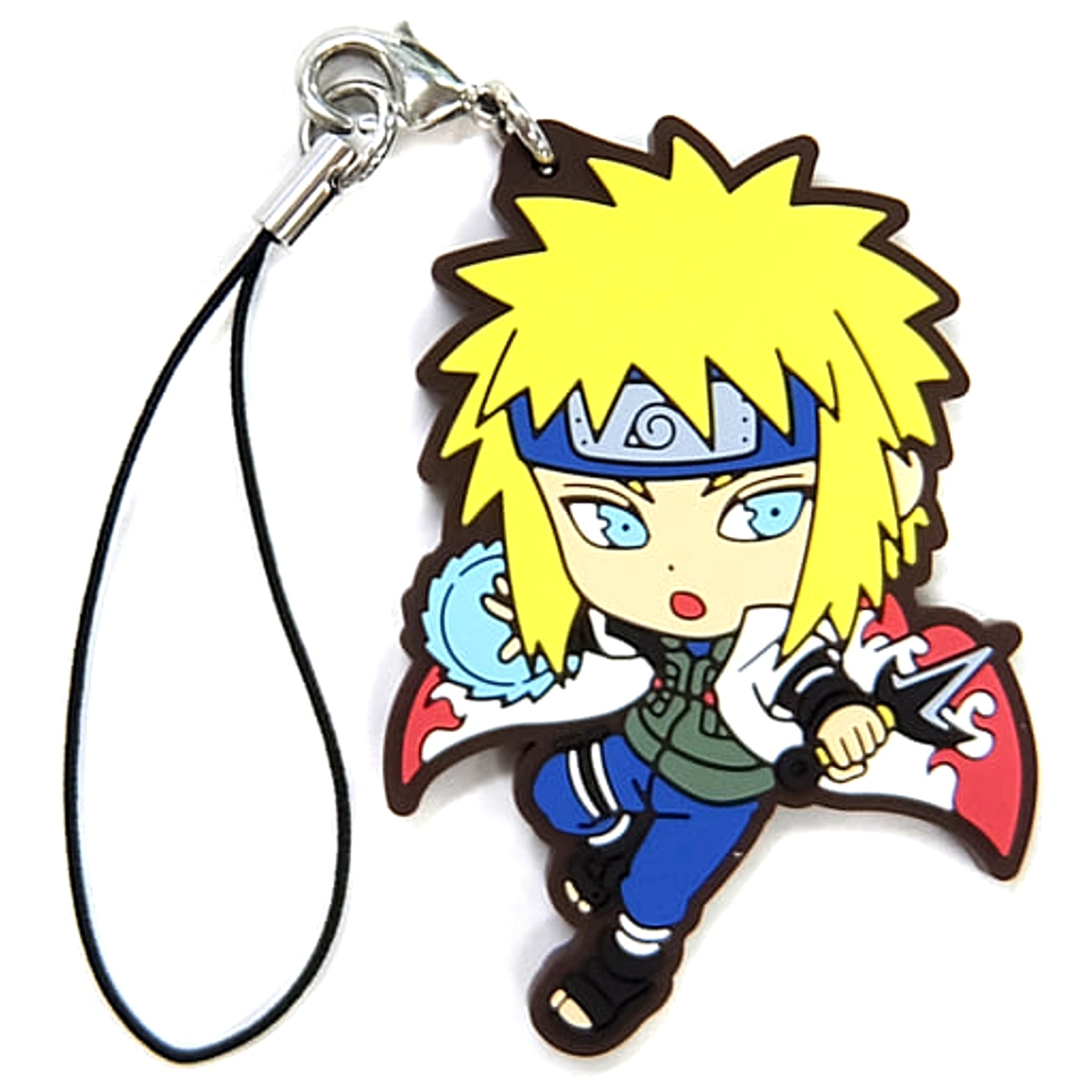 Boruto: Naruto Next Generations Minato Namikaze Ichiban Kuji Masters Rubber Strap Kyunchara Illustrations Prize H [USED]