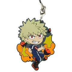 My Hero Academia Katsuki Bakugo Ichiban Kuji U.A. Sports Festival! Boys Rubber Strap Kyunchara Illustrations Prize D Keychains [USED]