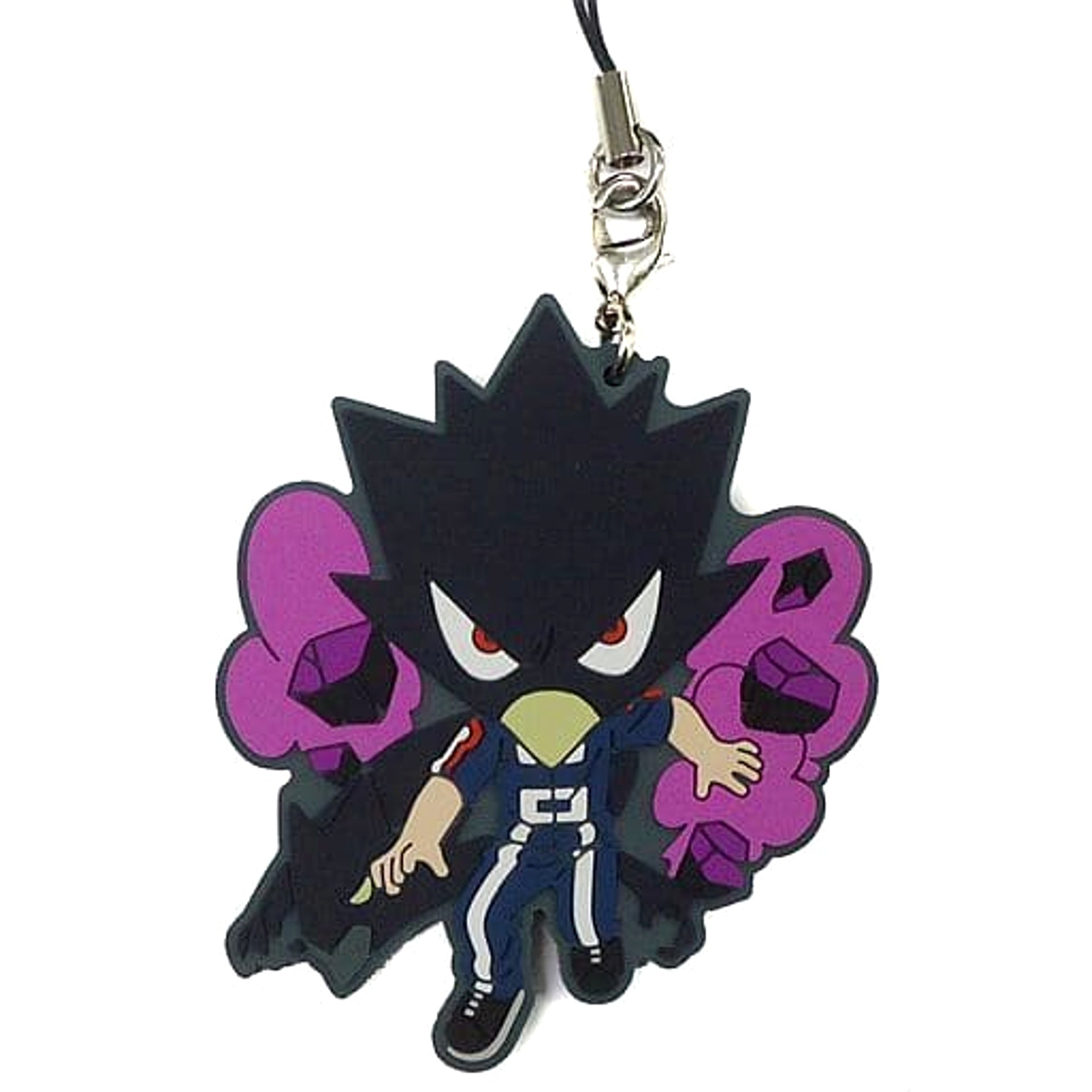 My Hero Academia Fumikage Tokoyami Ichiban Kuji U.A. Sports Festival! Boys Rubber Strap Kyunchara Illustrations Prize D Keychains [USED]