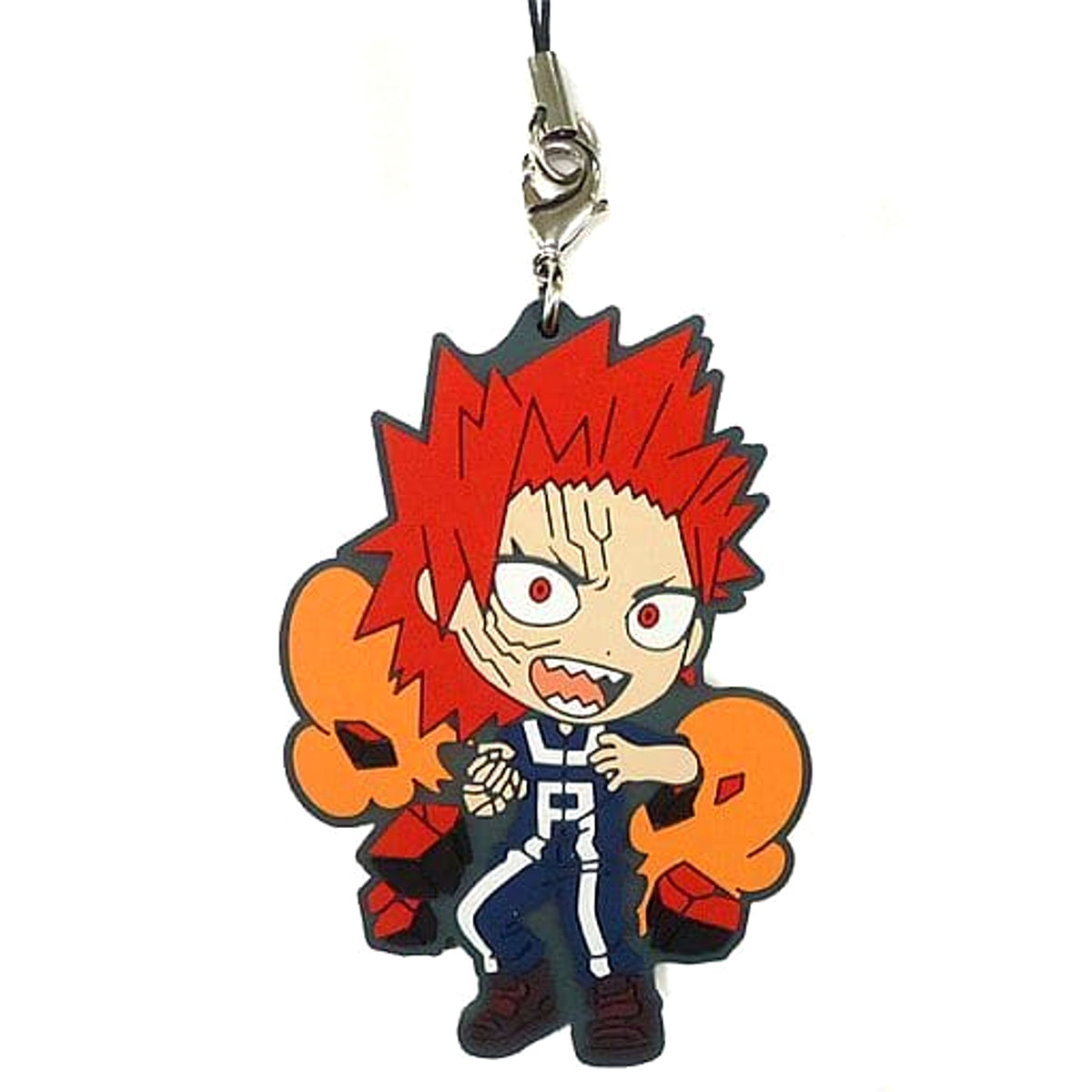 My Hero Academia Eijirou Kirishima Ichiban Kuji U.A. Sports Festival! Boys Rubber Strap Kyunchara Illustrations Prize D Keychains [USED]