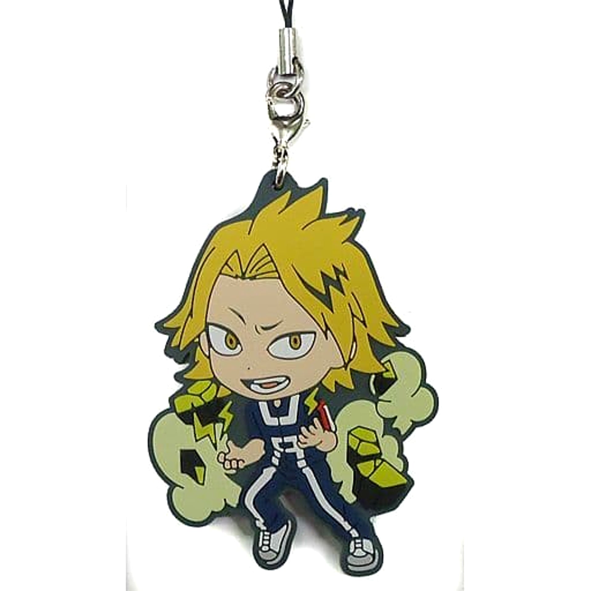 My Hero Academia Denki Kaminari Ichiban Kuji U.A. Sports Festival! Boys Rubber Strap Kyunchara Illustrations Prize D Keychains [USED]
