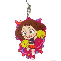 My Hero Academia Ochaco Uraraka Ichiban Kuji U.A. Sports Festival! Girls Rubber Strap Kyunchara Illustrations Prize E Keychains [USED]