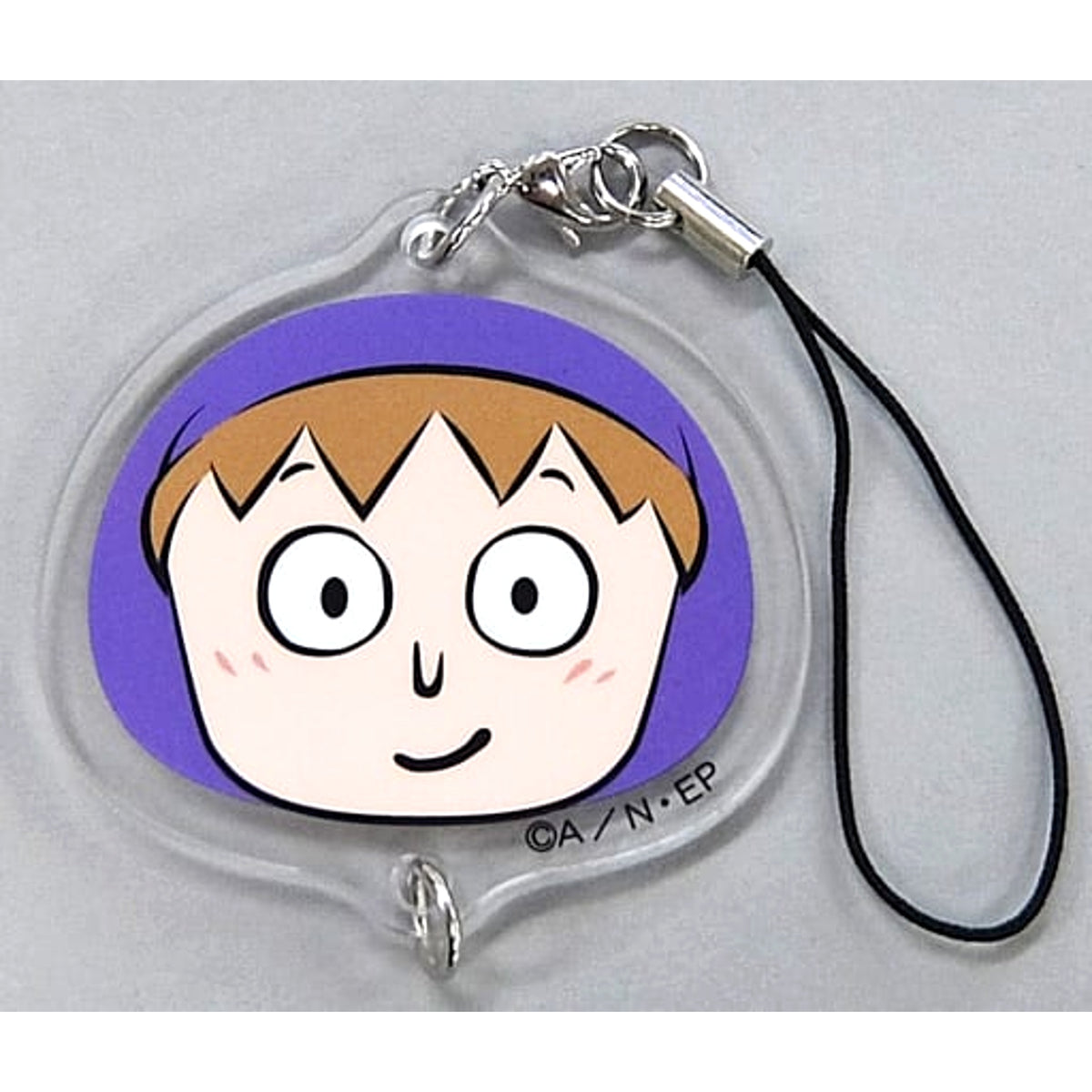 Nintama Rantaro Raizo Fuwa Minnano Kuji Mochi Puchi Face Acrylic Charm Prize F Charm [USED]