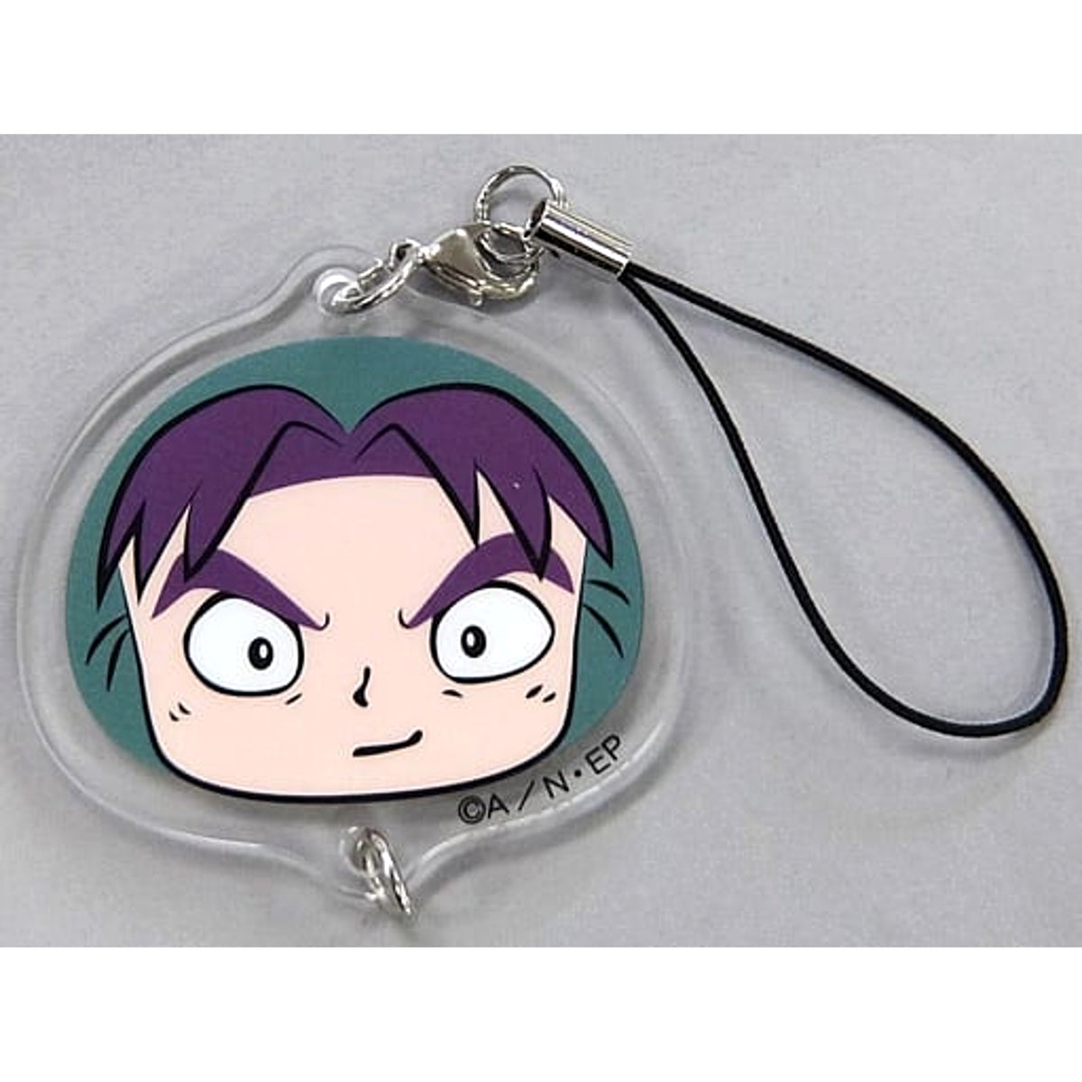 Nintama Rantaro Monjirou Shioe Minnano Kuji Mochi Puchi Face Acrylic Charm Prize F Charm [USED]
