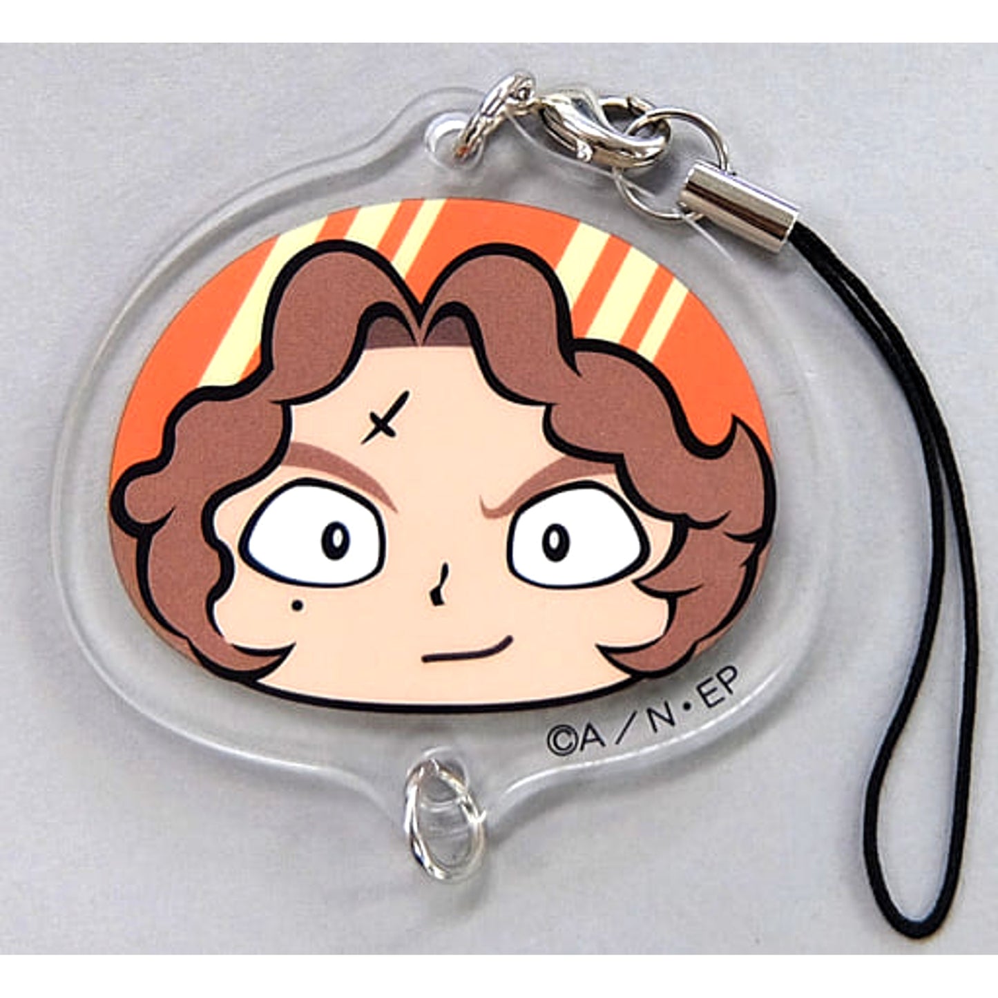 Yoshimaru Nintama Rantaro Minnano Kuji Mochi Puchi Face Acrylic Charm Prize F [USED]