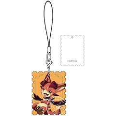 Granblue Fantasy The Animation Vyrn Genuine Leather Stamp Strap Keychains [USED]