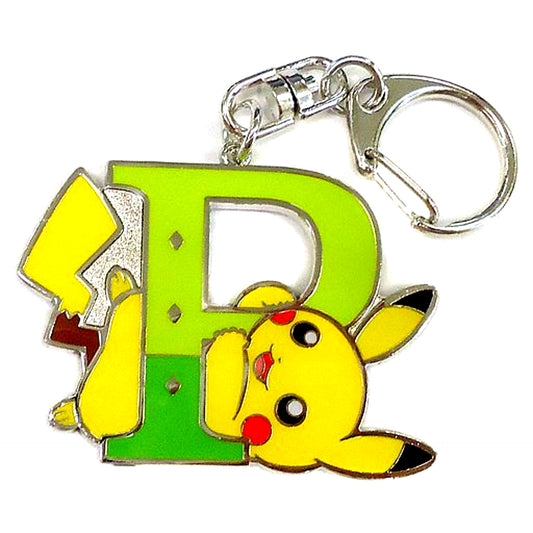 Pikachu Alphabet Keychain P Pokemon Pokemon Center Limited [USED]
