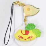 Nyanko-sensei Omelette Rice Natsume's Book of Friends Ichiban Kuji Nyanko-sensei Cafe Strap Prize H Key Chain [USED]