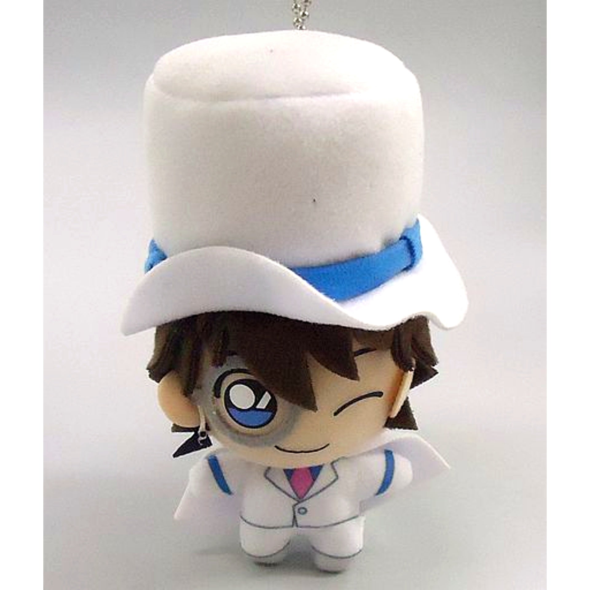 Kaitou Kid Detective Conan Keychain Mascot Conan & Kid & Haibara & Gin [USED]
