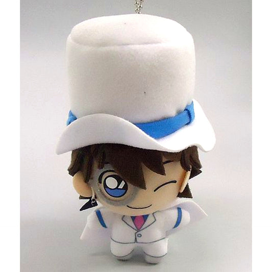 Kaitou Kid Detective Conan Keychain Mascot Conan & Kid & Haibara & Gin [USED]
