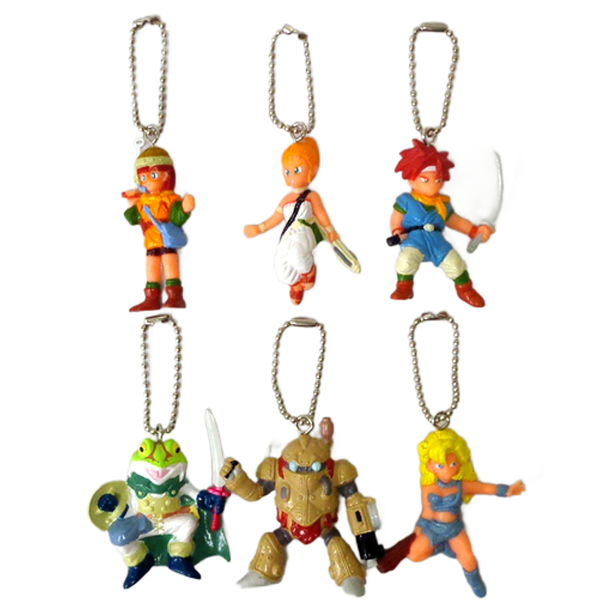 Chrono Trigger Chrono & Others Chronoswing All 6 Types Set Keychains [USED]