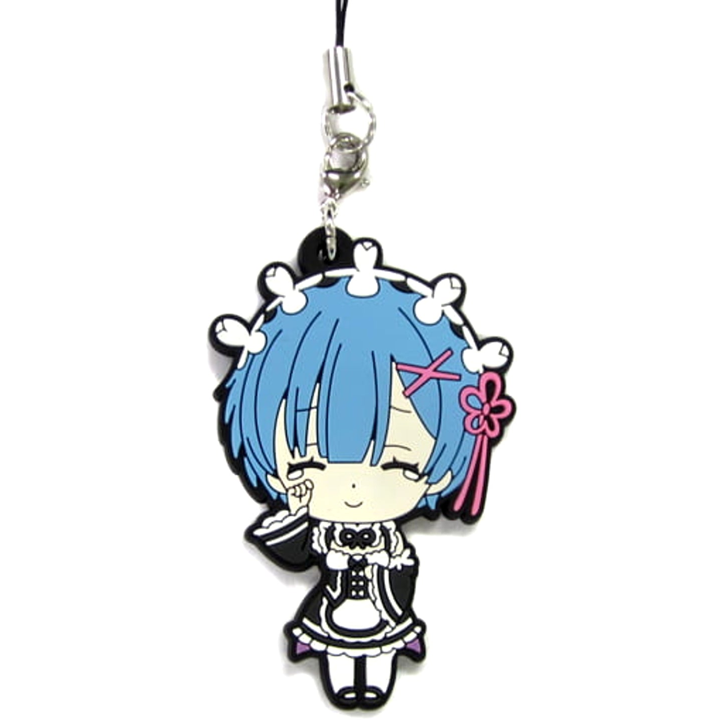 Re:ZERO -Starting Life in Another World- Smiles and Tears Rem ga Ippai Rubber Charm Keychains [USED]