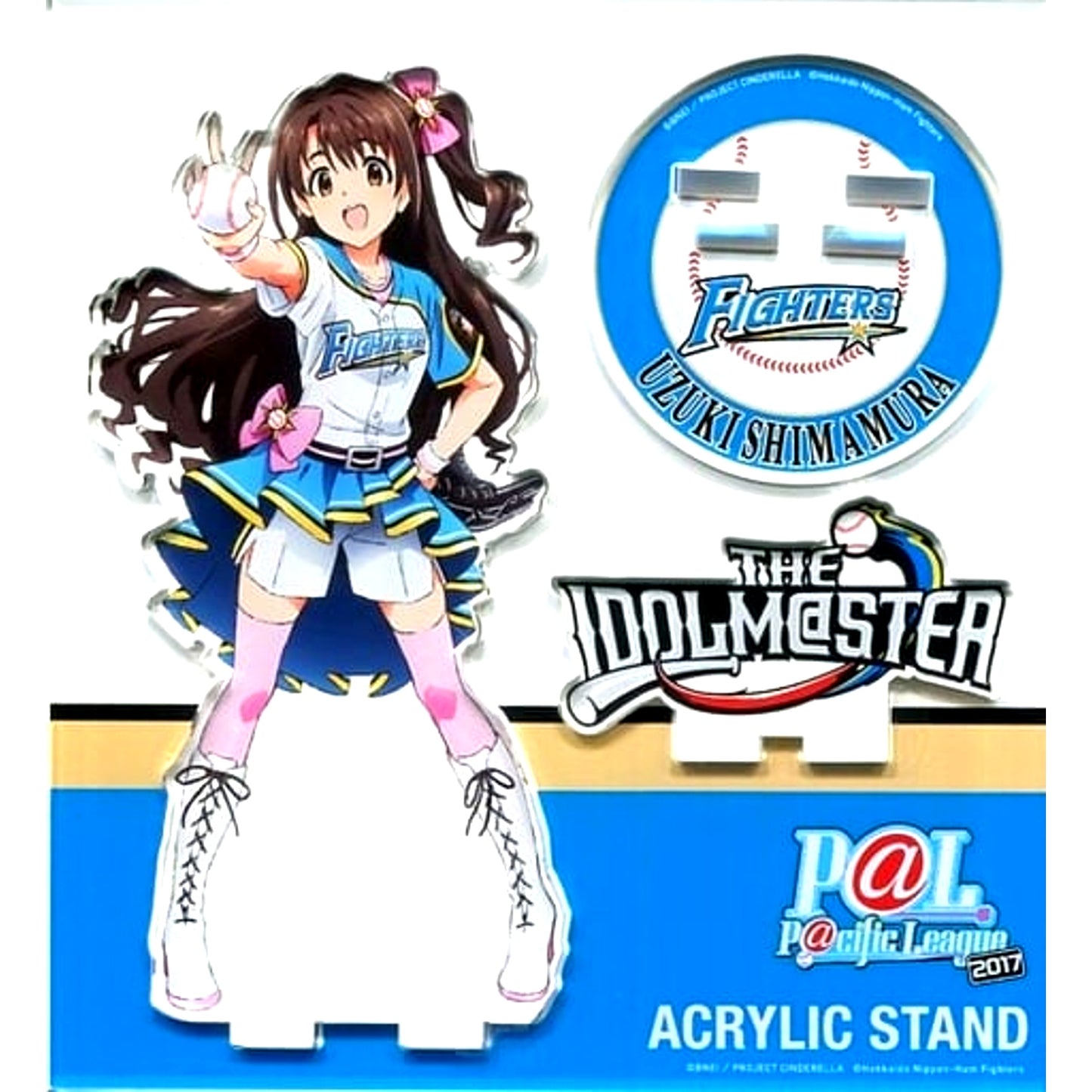 Uzuki Shimamura THE IDOLM@STER CINDERELLA GIRLS Hokkaido Nippon-Ham Fighters Pacific League Collab Acrylic Stand [USED]