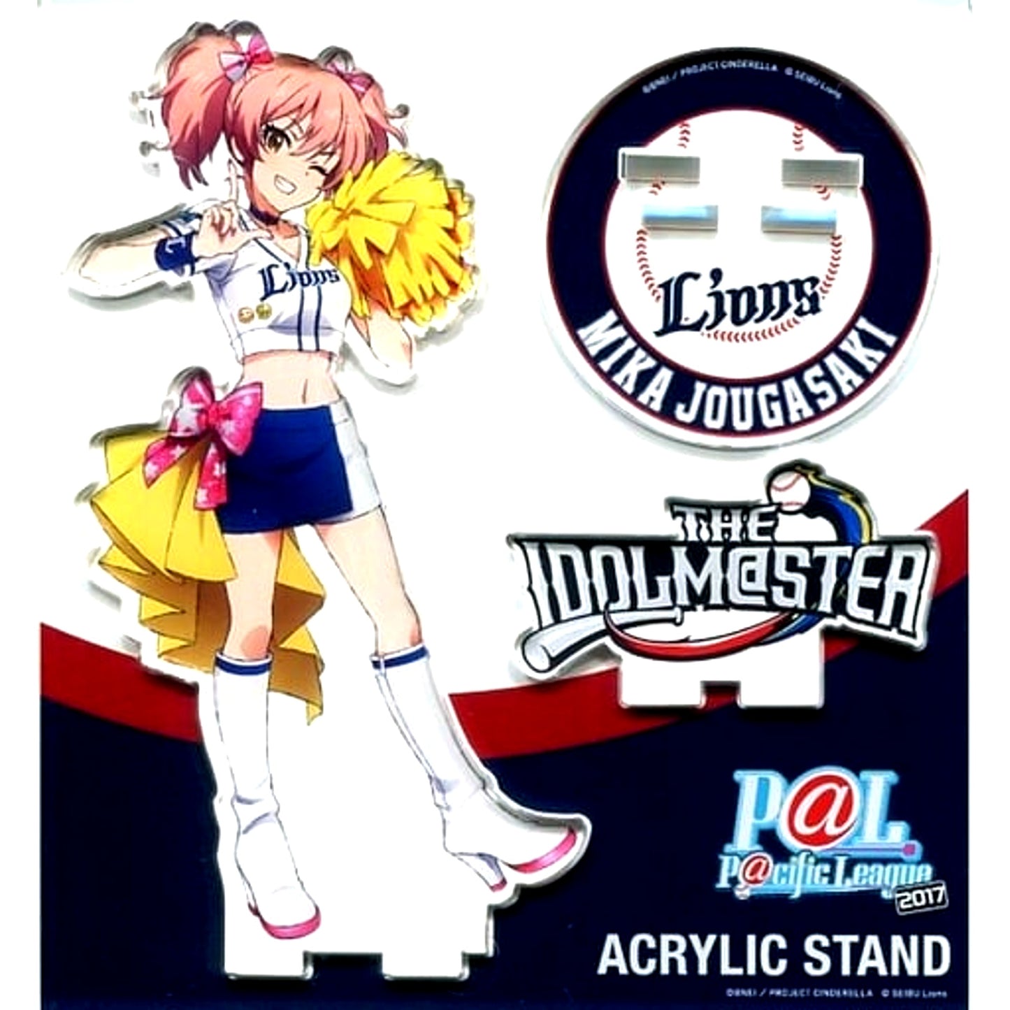 Mika Jougasaki THE IDOLM@STER CINDERELLA GIRLS Saitama Seibu Lions Pacific League Collab Acrylic Stand [USED]
