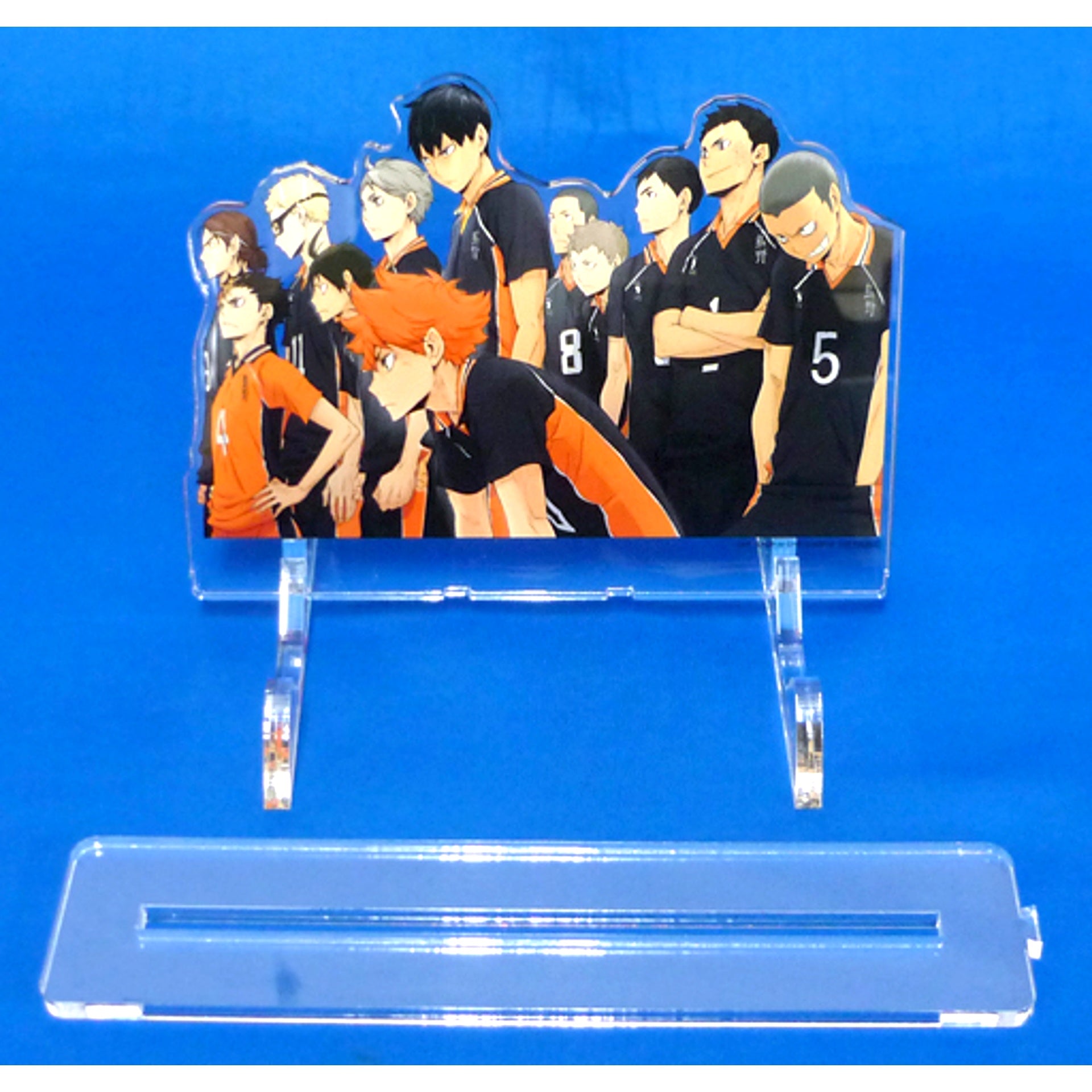 Karasuno High School Ver. Acrylic Board Stand Blu-ray DVD Haikyu!! Karasuno High School VS Shiratorizawa Academy Vol. 4 and 5 First Press Limited Edition TOHO animation STORE Bonus [USED]