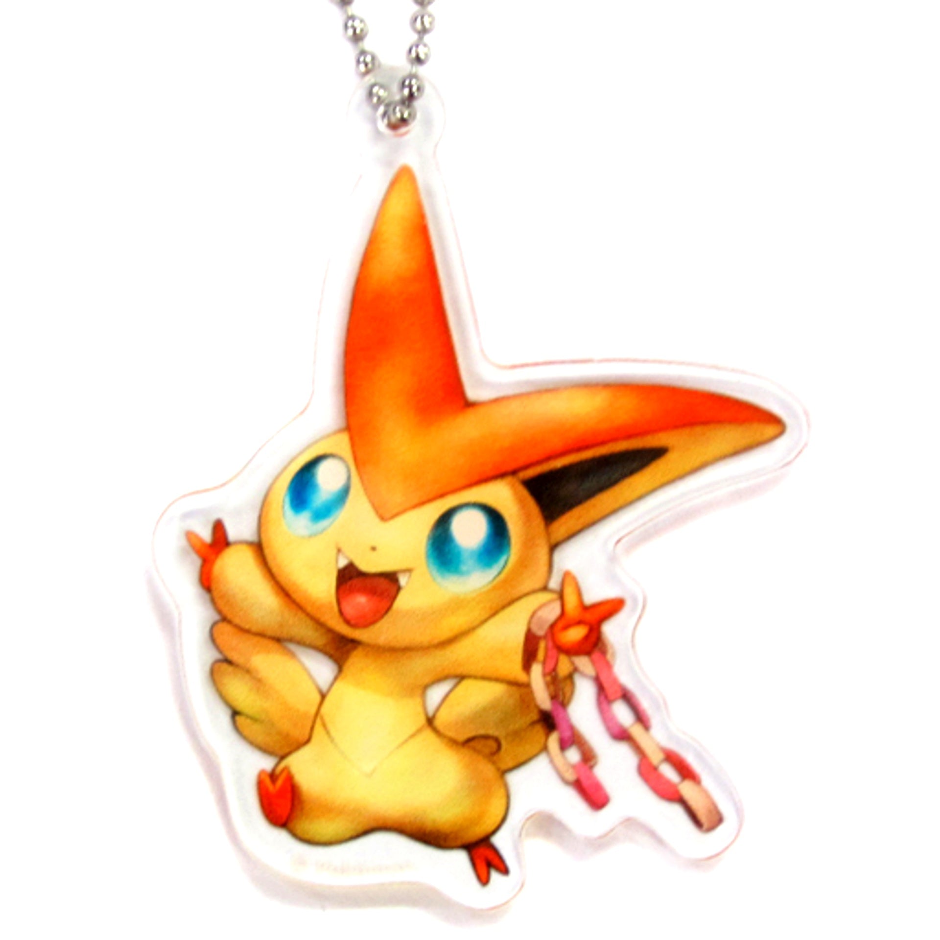 Victini Pokemon Acrylic Charm Collection Pokemon Center Tohoku R Pokemon Center Limited [USED]