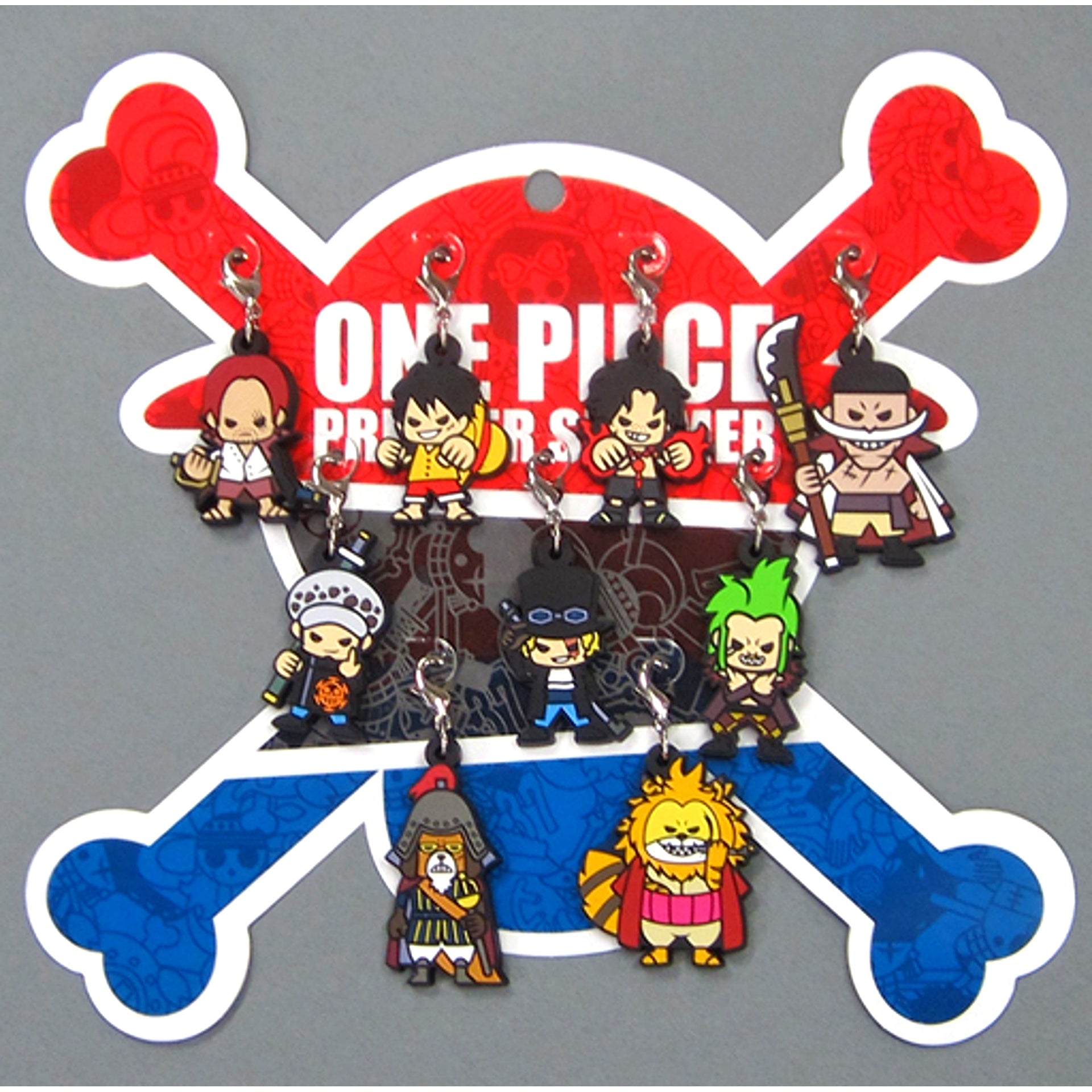 Set of 9 One Piece Premier Summer Rubber Charm Premier Show 2017 USJ Limited [USED]