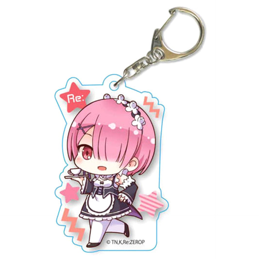 Re:ZERO -Starting Life in Another World- Ram Tekutoko Acrylic Keychain Keychains [USED]