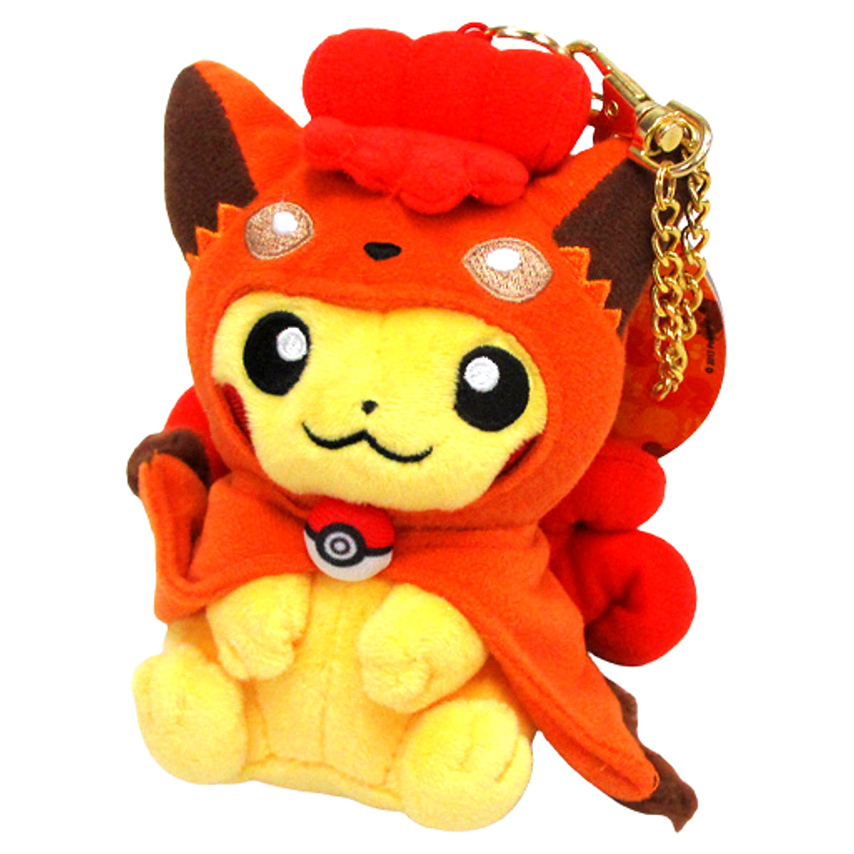 Pokemon Pikachu Wearing Vulpix Poncho Mascot Pokemon Center Sapporo Reopening Commemoration Limited Edition Mascot [USED]