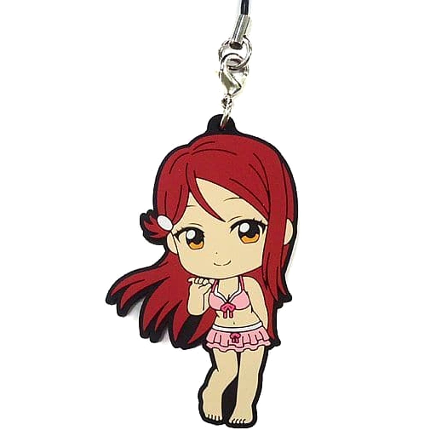 Love Live! Sunshine!! Riko Sakurauchi Swimsuit Ver. Ichiban Kuji 3rd Rubber Charm Kyunchara Illustrations Prize K [USED]
