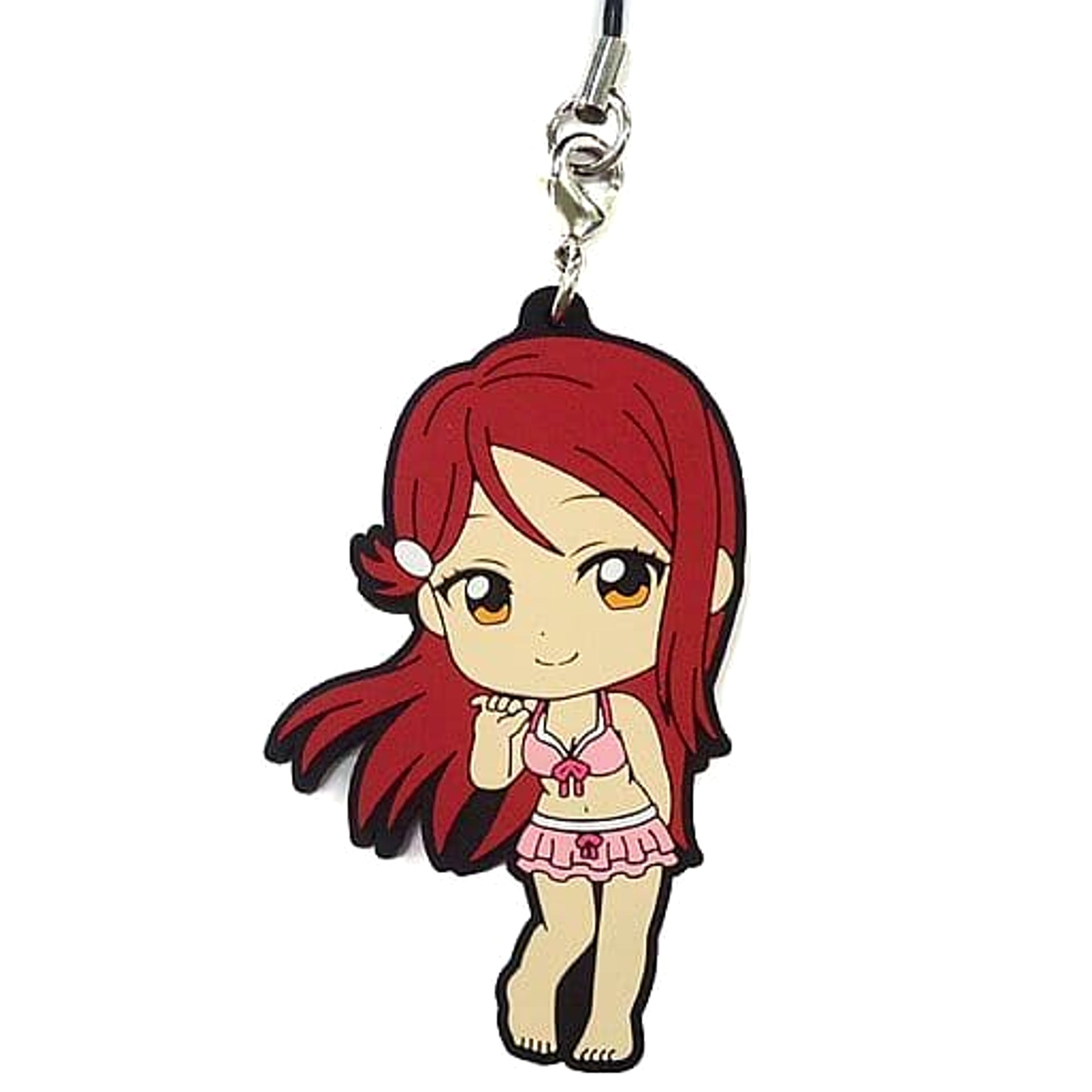Love Live! Sunshine!! Riko Sakurauchi Swimsuit Ver. Ichiban Kuji 3rd Rubber Charm Kyunchara Illustrations Prize K [USED]