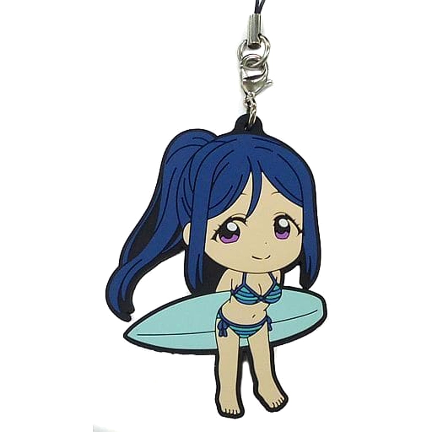 Love Live! Sunshine!! Kanan Matsuura Swimsuit Ver. Ichiban Kuji 3rd Rubber Charm Kyunchara Illustrations Prize K [USED]