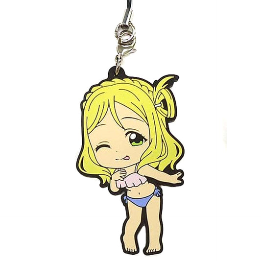 Love Live! Sunshine!! Mari Ohara Swimsuit Ver. Ichiban Kuji 3rd Rubber Charm Kyunchara Illustrations Prize K [USED]
