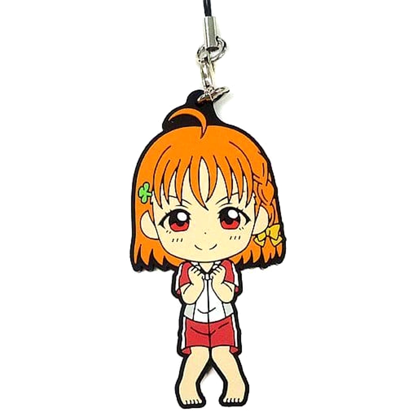 Love Live! Sunshine!! Chika Takami Uranohoshi Girls' High School Jersey Ver. Ichiban Kuji 3rd Rubber Charm Kyunchara Illustrations Prize L [USED]