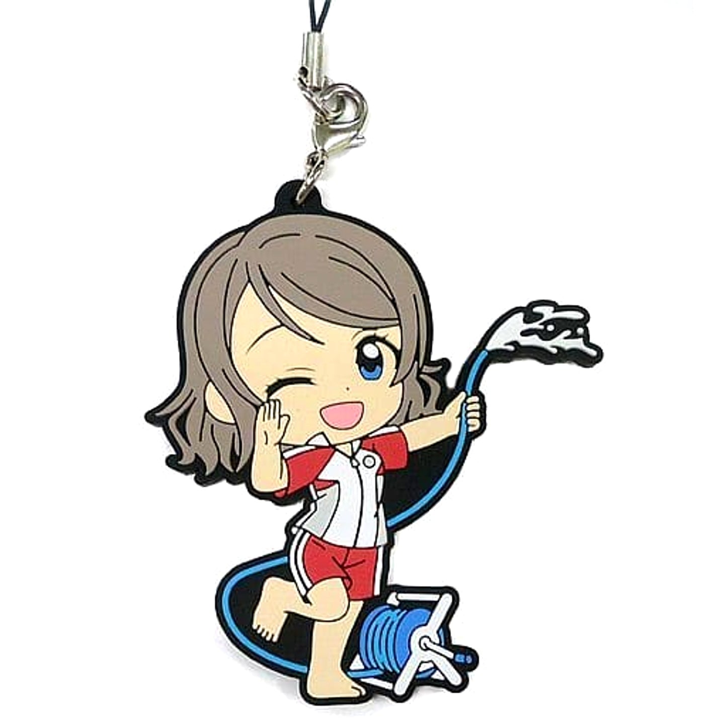 Love Live! Sunshine!! You Watanabe Uranohoshi Girls' High School Jersey Ver. Ichiban Kuji 3rd Rubber Charm Kyunchara Illustrations Prize L [USED]