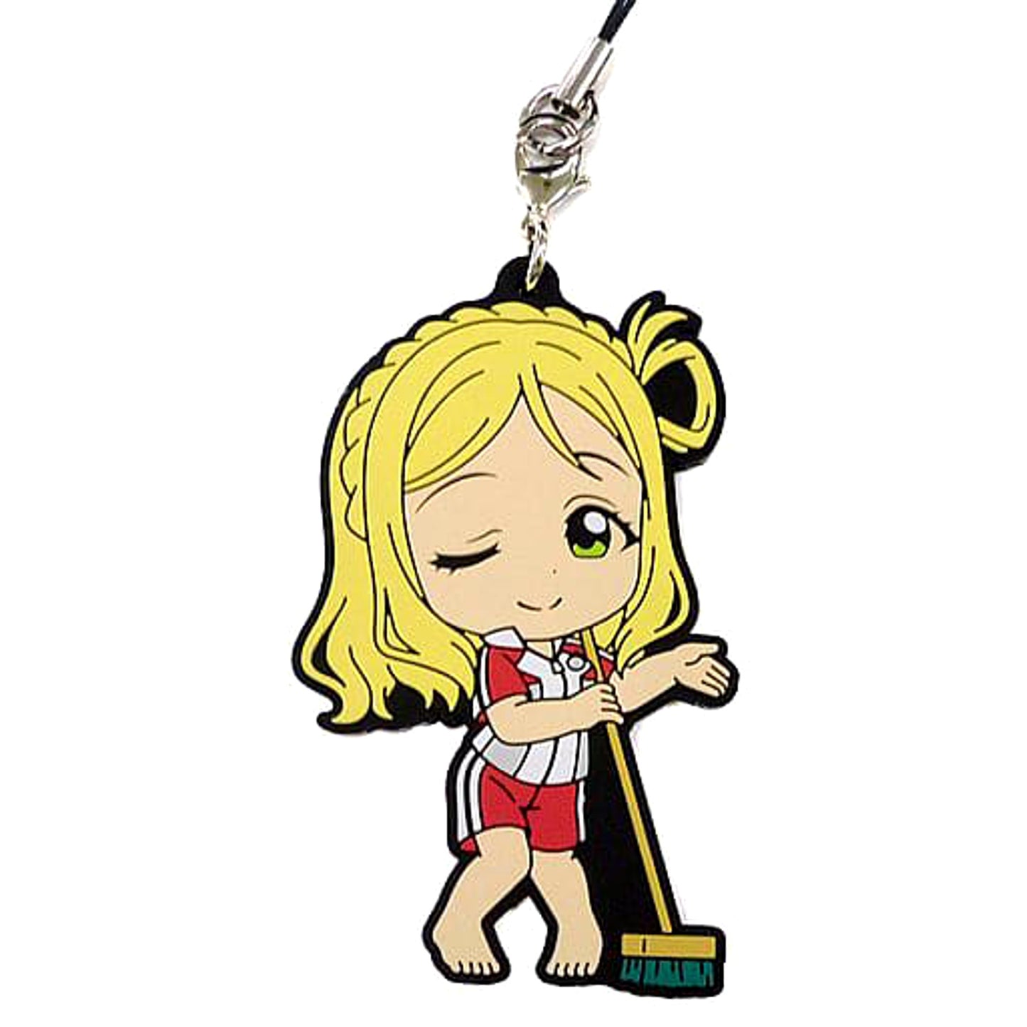 Love Live! Sunshine!! Mari Ohara Uranohoshi Girls' High School Jersey Ver. Ichiban Kuji 3rd Rubber Charm Kyunchara Illustrations Prize L [USED]