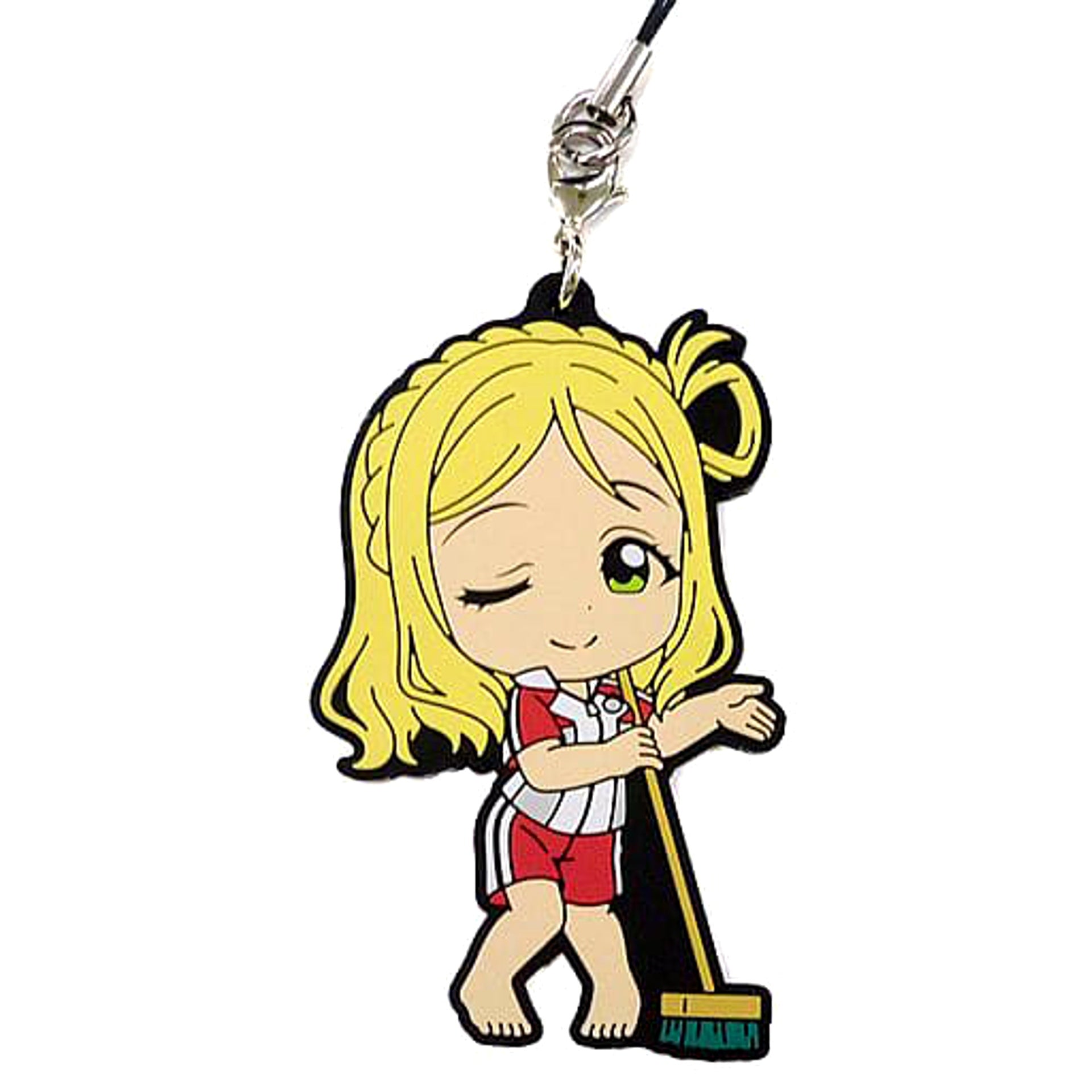 Love Live! Sunshine!! Mari Ohara Uranohoshi Girls' High School Jersey Ver. Ichiban Kuji 3rd Rubber Charm Kyunchara Illustrations Prize L [USED]