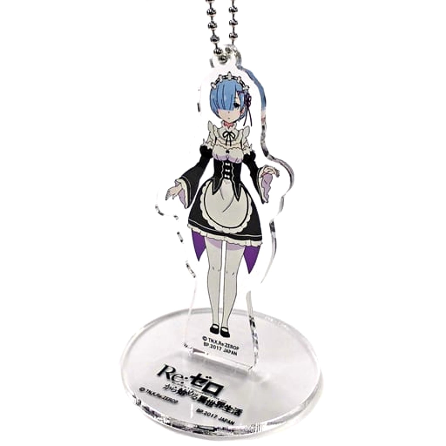 Re:ZERO -Starting Life in Another World- Rem Ichiban Kuji Online Rem Birthday Celebration Acrylic Plate Charms Prize B Acrylic Stands [USED]