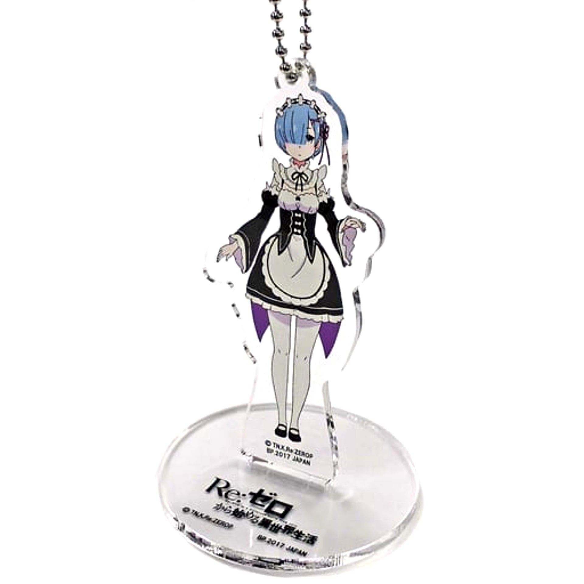 Re:ZERO -Starting Life in Another World- Rem Ichiban Kuji Online Rem Birthday Celebration Acrylic Plate Charms Prize B Acrylic Stands [USED]