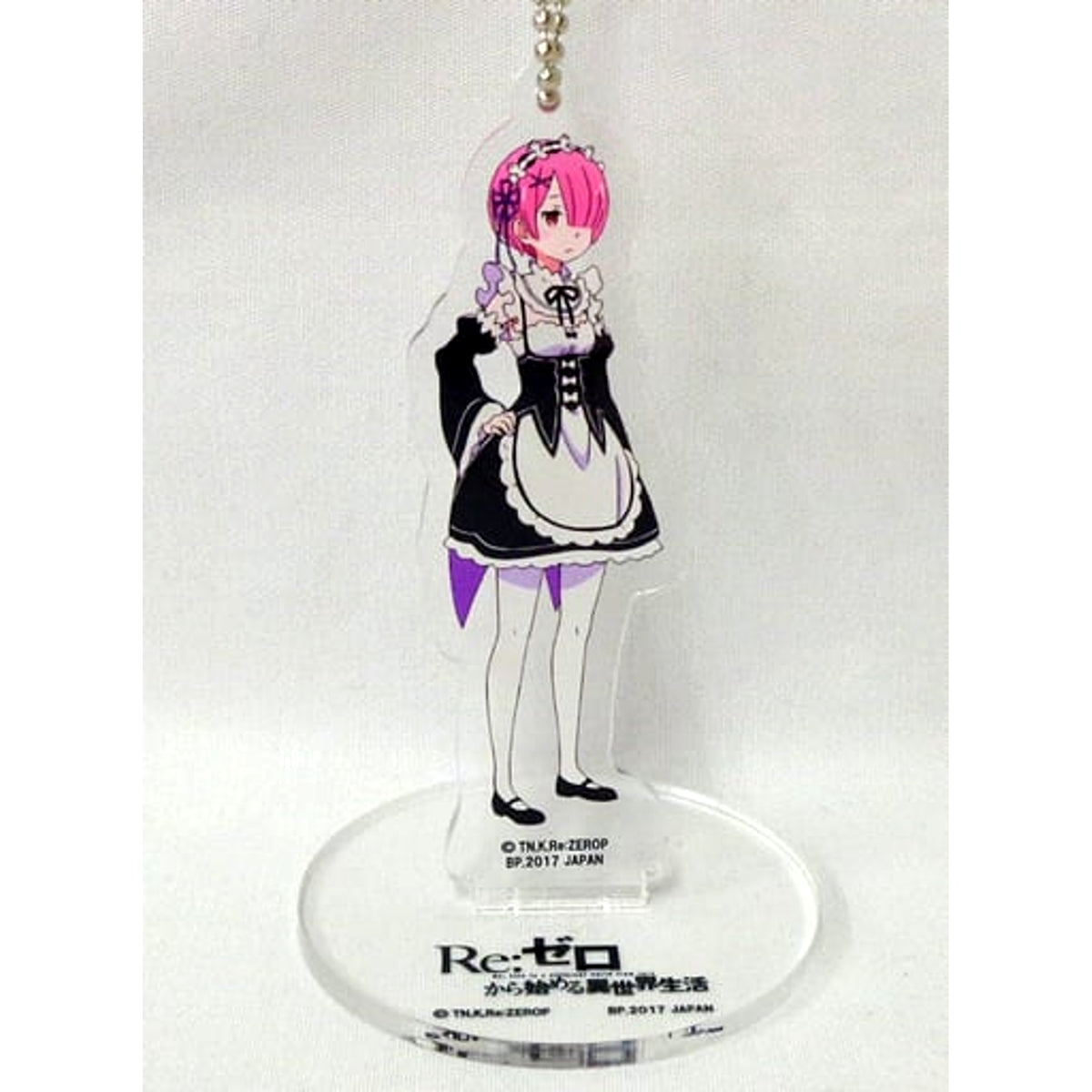 Re:ZERO -Starting Life in Another World- Ram Ichiban Kuji Online Rem Birthday Celebration Acrylic Plate Charms Prize C Acrylic Stands [USED]