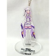 Re:ZERO -Starting Life in Another World- Emilia Ichiban Kuji Online Rem Birthday Celebration Acrylic Plate Charms Prize D Acrylic Stands [USED]