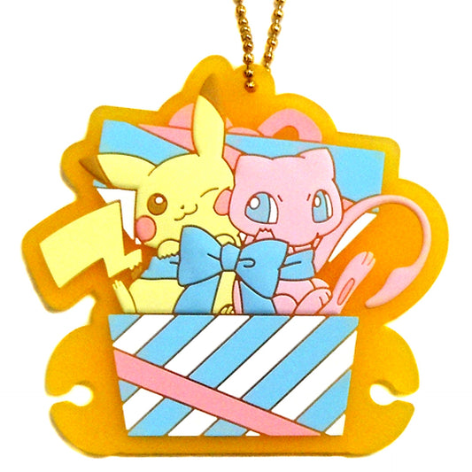 Pikachu & Mew Pokemon Rubber Accessory Pokemon Collection Kuji 2017 Prize F [USED]